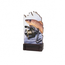 Trofeos deportivos de Madera Pesca