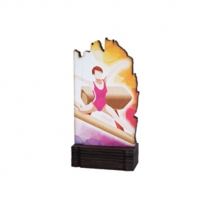 Trofeos deportivos de Madera Gimnasia 