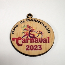 Medalla Madera Redonda