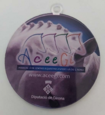 medallas metacrilalo hipica