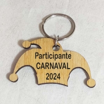 Llaveros madera Carnaval