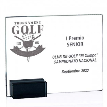 placa de cristal