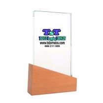 TROFEOS DE CRISTAL MADERA