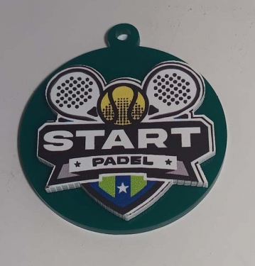 medalla metacrilato relieve