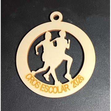 medallas de madera troqueladas