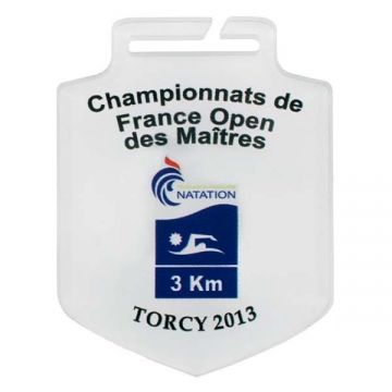 medall de metacrilat blanc