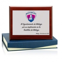 Placa conmemorativa peque&ntilde;a